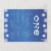 ウィンターワンダーランドバンコテーブルカード#1 ポストカード (裏面)