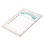 ウィンターワンダーランドバンコパーティーゲームスコアカード ノートパッド (アングル)