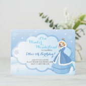 ウィンターワンダーランドバースデーパーティ招待状 招待状 (スタンド正面)