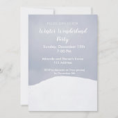 ウィンターワンダーランドパーティの招待状カード 招待状 (正面)