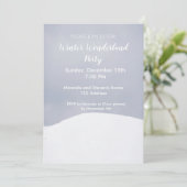 ウィンターワンダーランドパーティの招待状カード 招待状 (スタンド正面)