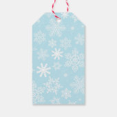 ウィンターワンダーランドパーティーファースト誕生日ありがとう ギフトタグ (裏面)