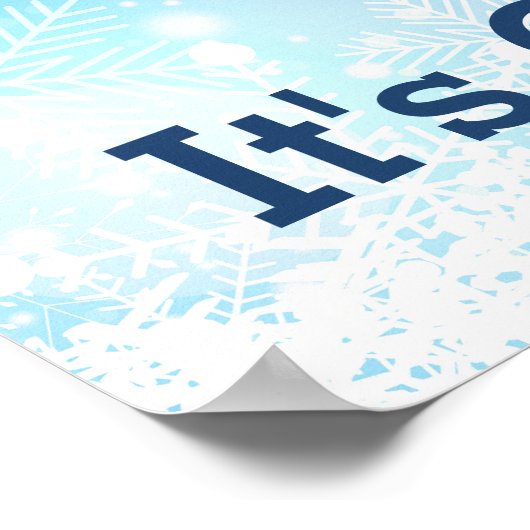 ウィンターワンダーランドパーティーフォトブース ポスター (角)