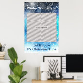 ウィンターワンダーランドパーティーフォトブース ポスター (ホームオフィス)