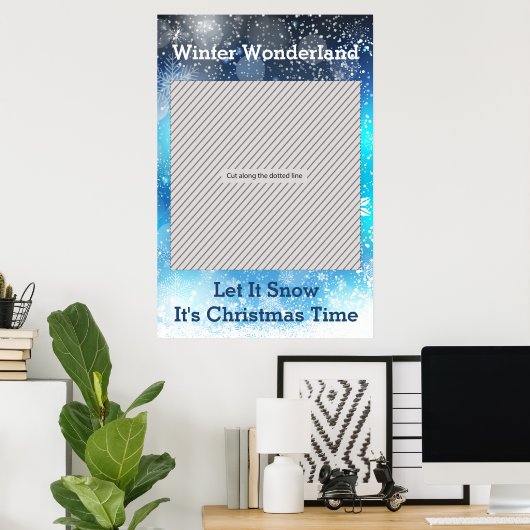 ウィンターワンダーランドパーティーフォトブース ポスター (ホームオフィス)
