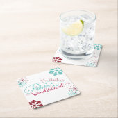 ウィンターワンダーランドパーティー スクエアペーパーコースター (インサイチュ)