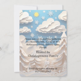 ウィンターワンダーランドパーティー 招待状