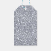 ウィンターワンダーランドピンクとシルバーの誕生日のお願い ギフトタグ (裏面)