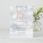 ウィンターワンダーランドピンクと金ゴールド セーブザデート (スタンド正面)