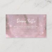 ウィンターワンダーランドピンクベビーおむつラッフルリクエスト エンクロージャーカード (正面)