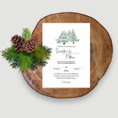 ウィンターワンダーランドフォト結婚式招待状 招待状