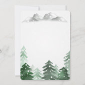 ウィンターワンダーランドフォレストクリスマスパーティー 招待状 (裏面)