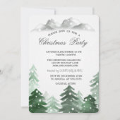 ウィンターワンダーランドフォレストクリスマスパーティー 招待状 (正面)