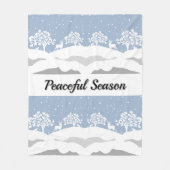 ウィンターワンダーランドフリースブランケット フリースブランケット (正面)