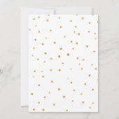 ウィンターワンダーランドフローラシルバーディアー誕生日 招待状 (裏面)