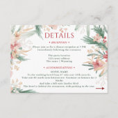 ウィンターワンダーランドフローラ結婚クリスマス詳細 エンクロージャーカード (正面)