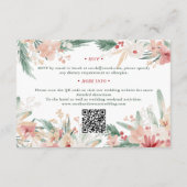 ウィンターワンダーランドフローラ結婚クリスマス詳細 エンクロージャーカード (裏面)