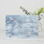 ウィンターワンダーランドブランズブルー婚約 招待状 (スタンド正面)
