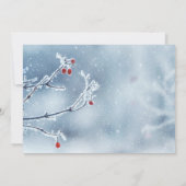 ウィンターワンダーランドブランズブルー披露宴 招待状 (裏面)