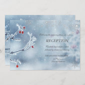 ウィンターワンダーランドブランズブルー披露宴 招待状 (正面/裏面)