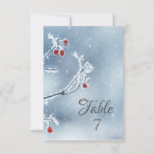 ウィンターワンダーランドブランズブルー 招待状 (裏面)