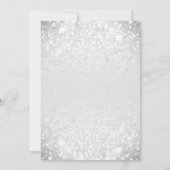 ウィンターワンダーランドブルーシルバースウィート16誕生日 招待状 (裏面)