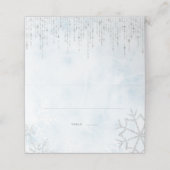 ウィンターワンダーランドブルーシルバースノー プレイスカード (外部開封)