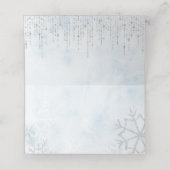 ウィンターワンダーランドブルーシルバースノー プレイスカード (内部開封)