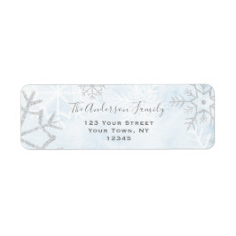 ウィンターワンダーランドブルーシルバースノー ラベル