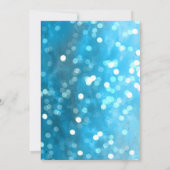 ウィンターワンダーランドブルースノーフレークスウィート16 招待状 (裏面)