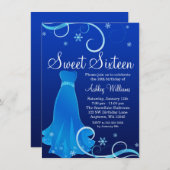 ウィンターワンダーランドブルースワールドレススイート16 招待状 (正面/裏面)