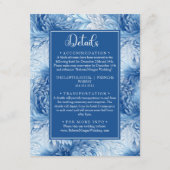 ウィンターワンダーランドブルー雪結婚片の詳細 エンクロージャーカード (正面)