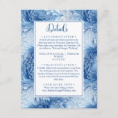 ウィンターワンダーランドブルー雪結婚片の詳細 エンクロージャーカード (正面)