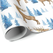 ウィンターワンダーランドブルー&タントレンデナー ラッピングペーパー (ロールコーナー)
