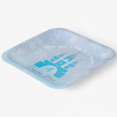 ウィンターワンダーランドプリンセスパーティープレート ペーパープレート (傾斜あり)