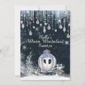 ウィンターワンダーランドプリンセスパーティー 招待状 (裏面)