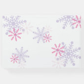 ウィンターワンダーランドベイビーシャワースノーフレークホリデー ゲストブック (裏面)