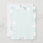 ウィンターワンダーランドベビーシャワーサンキューカード サンキューカード (裏面)