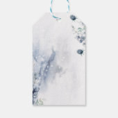 ウィンターワンダーランドベビーシャワーメッセージカード ギフトタグ (裏面)