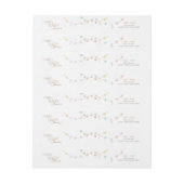 ウィンターワンダーランドベビーシャワー差出人住所 ラップアラウンドラベル (シート)