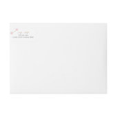 ウィンターワンダーランドベビーシャワー差出人住所 ラップアラウンドラベル (正面)