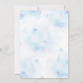 ウィンターワンダーランドベビーシャワー招待状 招待状 (裏面)