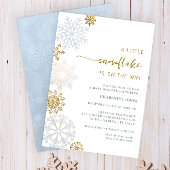 ウィンターワンダーランドベビーシャワー招待状 招待状