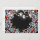 ウィンターワンダーランドベリーホリデーフォトリースブラック セーブザデート (裏面)