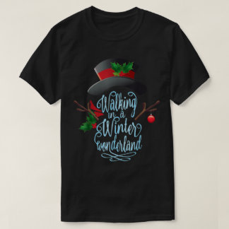 ウィンターワンダーランドホリデーアート Tシャツ