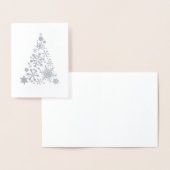 ウィンターワンダーランドホリデーカードシルバー 箔カード (ディスプレー)