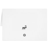 ウィンターワンダーランドホリデーグリーティングカード – マゼンタ (裏面横)