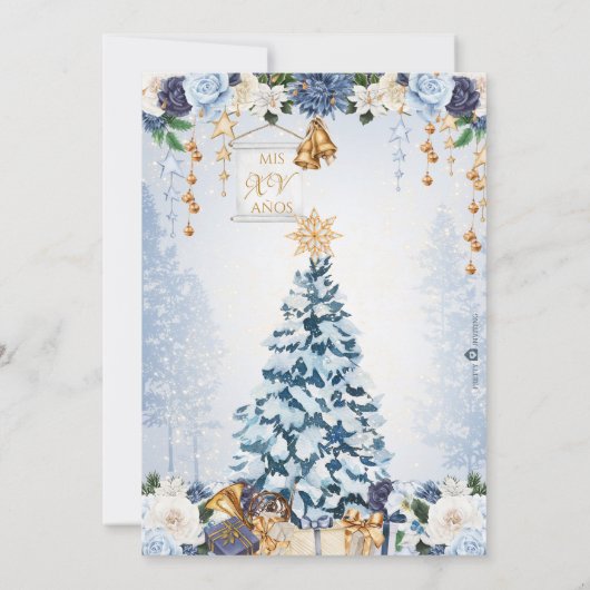 ウィンターワンダーランドホリデースノープリンセスカリン 招待状 (裏面)