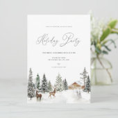 ウィンターワンダーランドホリデーパーティー招待状 招待状 (スタンド正面)