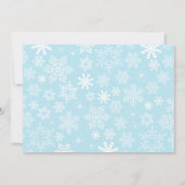 ウィンターワンダーランドホリデーパーティー招待状 招待状 (裏面)